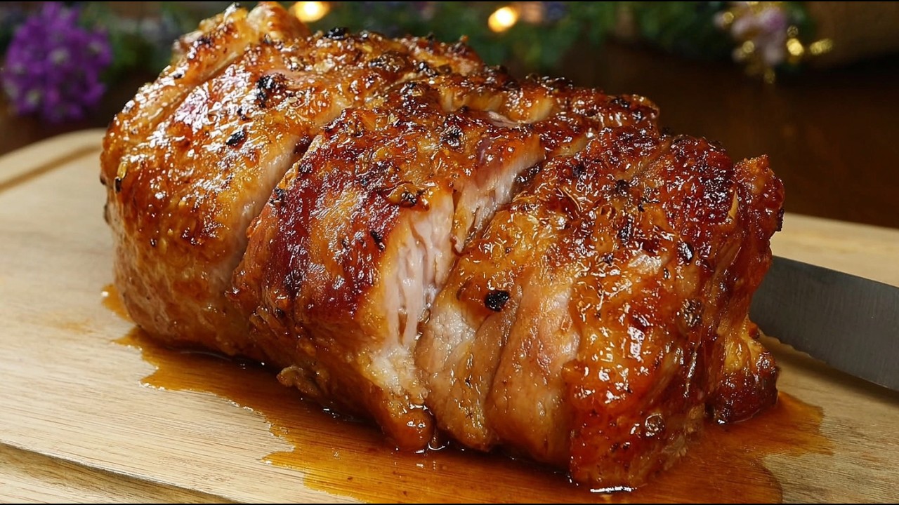 Ihre Familie wird dieses Rezept lieben! Saftiger Schweinebraten für perfektes Festessen – so lecker!