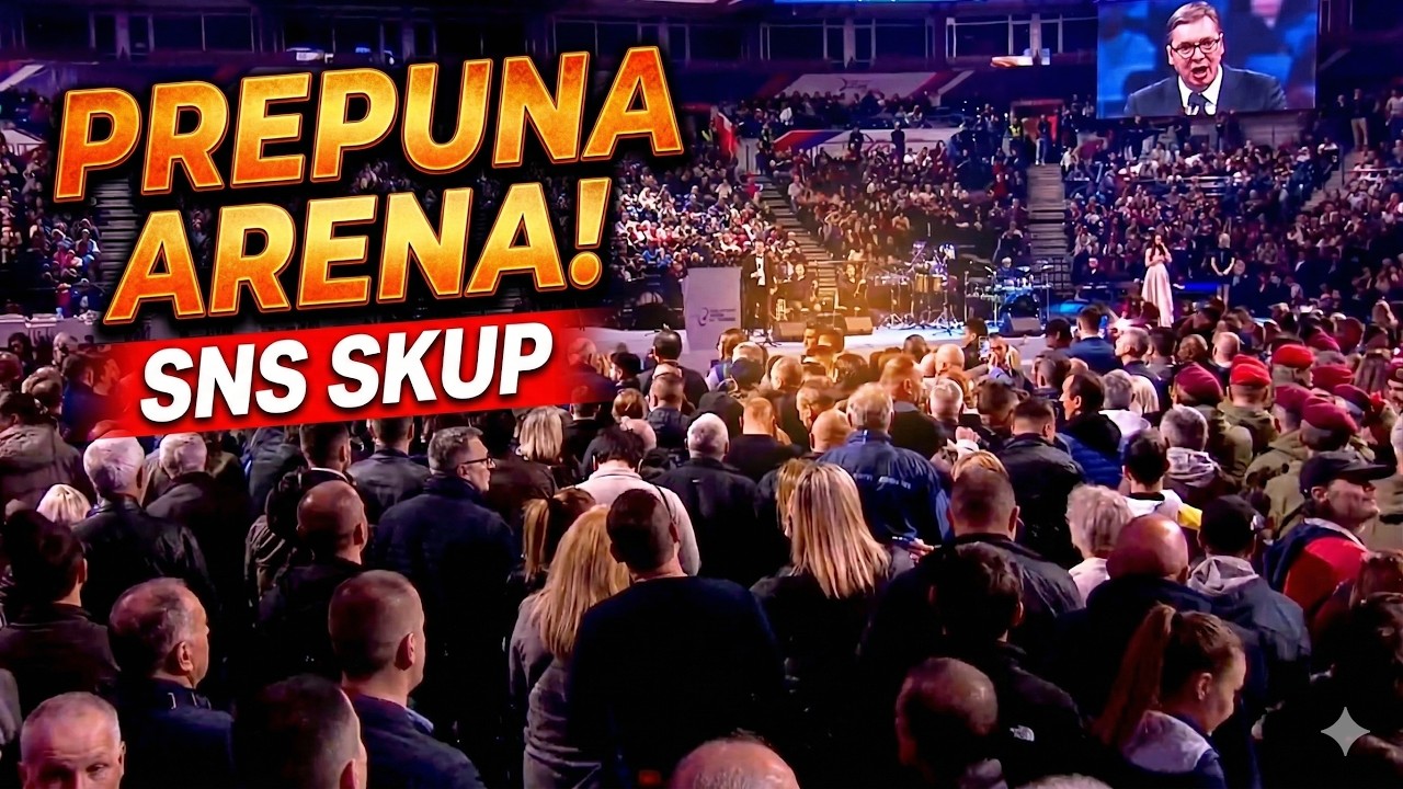 UŽIVO: Veliki skup SNS u Beogradskoj Areni (21.03.2026)