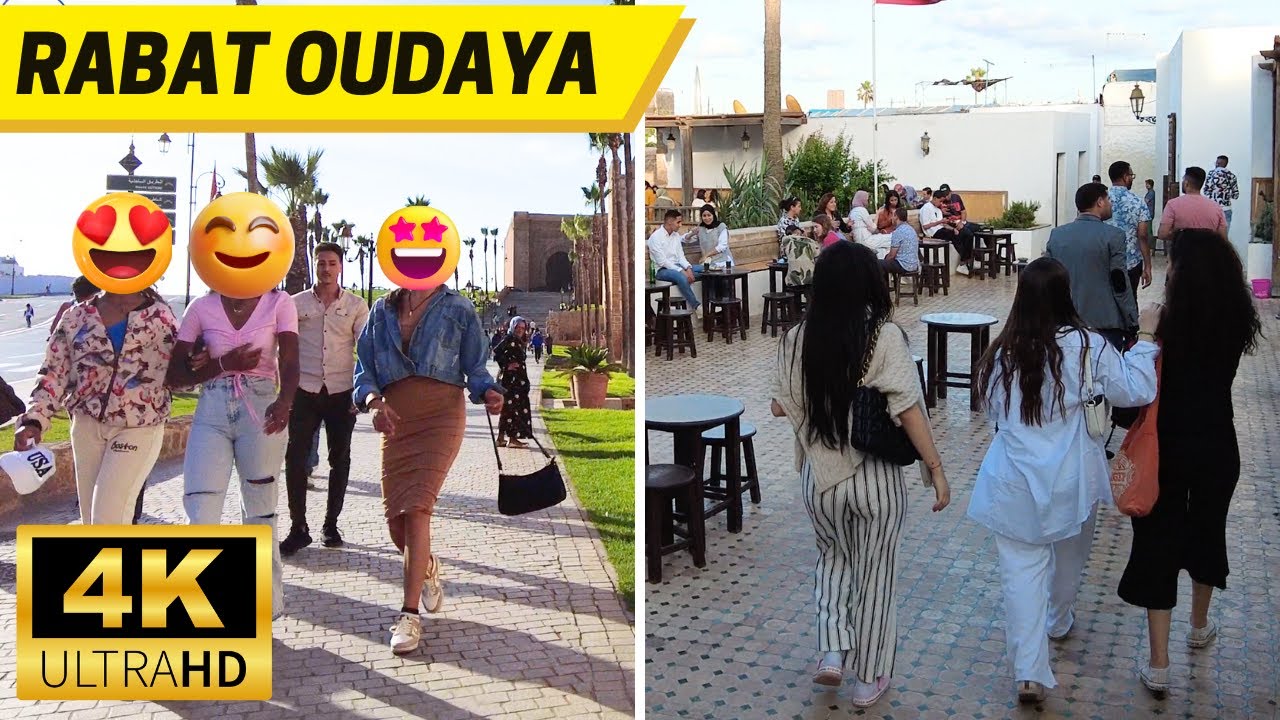 Kasbah des Oudayas Rabat Morocco Walking Tour【4K, 60fps】Bouregreg - جولة في قصبة الوداية الرباط