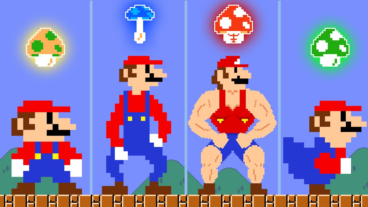 Mario Wonder But Can MARIO COLLECT All Random Flower in New Super Mario Bros.Wii| POWER-UP MARIO
