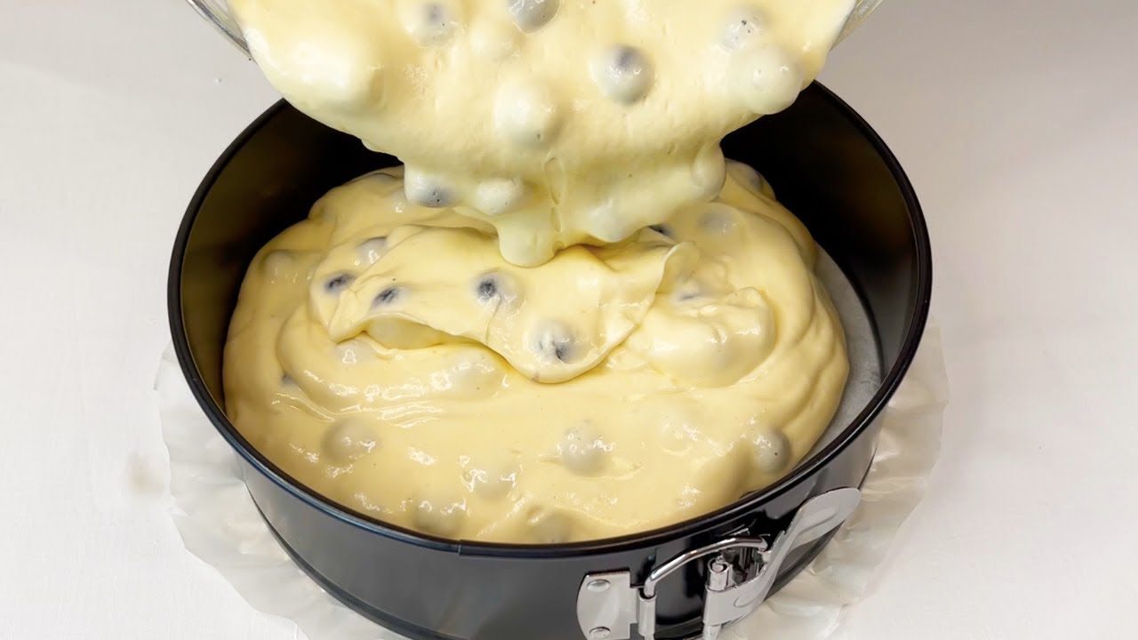 Kuchen in 1 Minute! Sie werden jeden Tag diesen Blaubeer Joghurt Kuchen machen  # 111