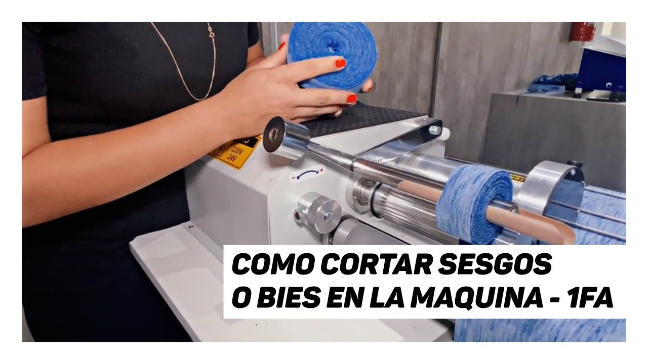 Como cortar sesgos o bies en la maquina - 1FA