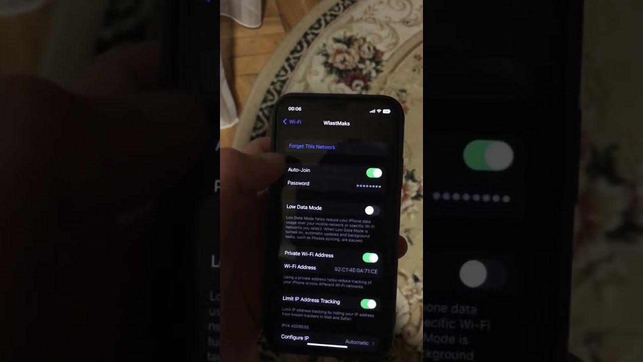 Forget WiFi Network On iPhone