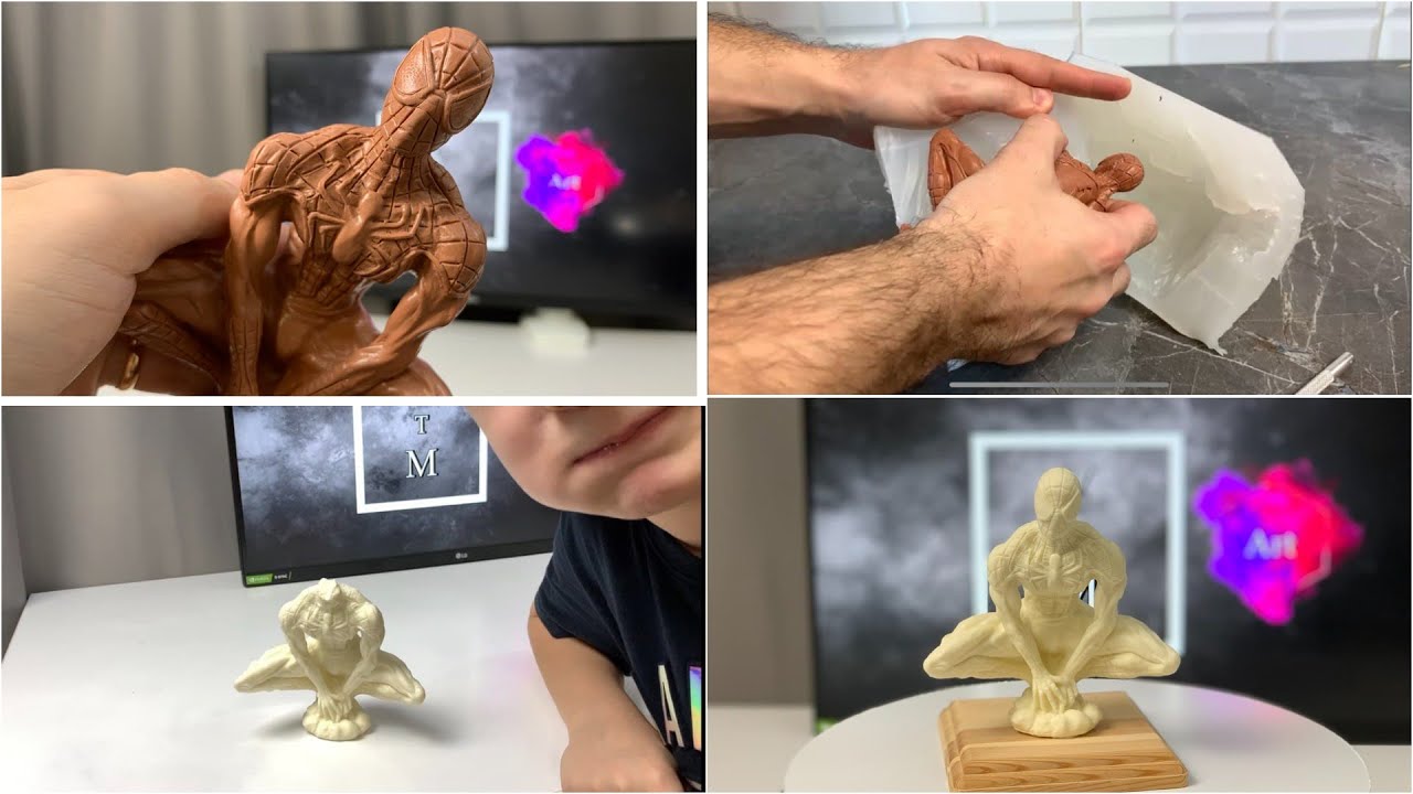 How to make a silicone mold from a spider-man sculpture. I reveal all the secrets!