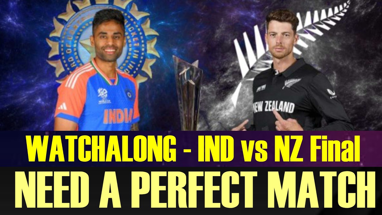 LIVE: IND vs NZ, FINAL | NZ WON THE TOSS AND CHOSE TO BOWL FIRST | INDIA ARE UNCHANGED |