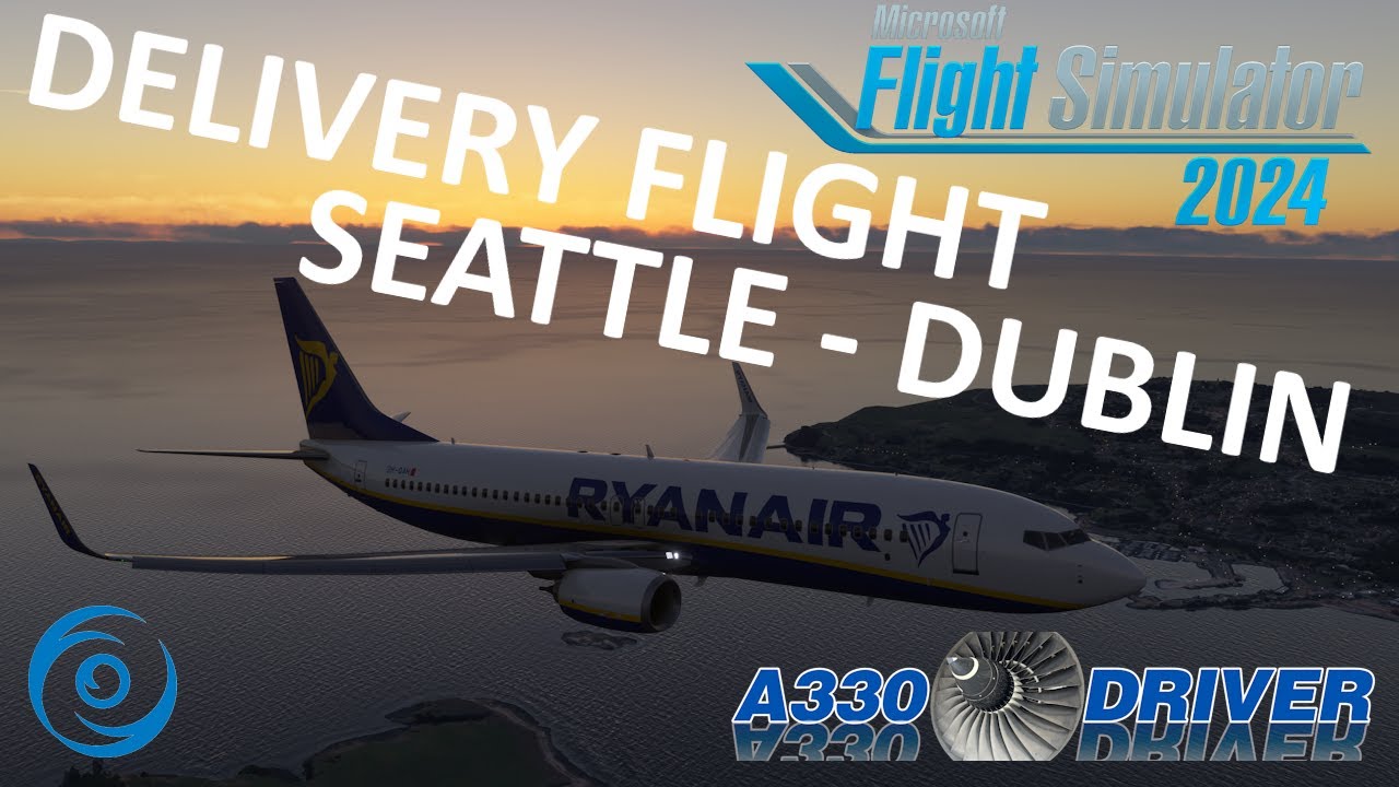 Let's DELIVER a 737-800 CROSS THE ATLANTIC | PMDG 737-800 Delivery Flight KBFI-EIDW | Real 737 Pilot