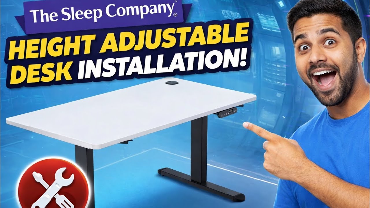 The sleep company Adjustable Desk Installation! 🛠 