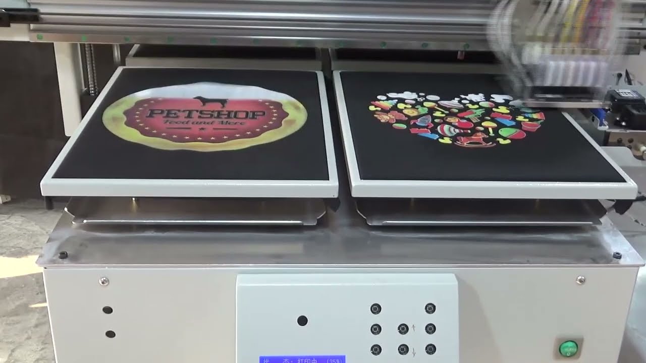 Size 6090cm DTG printer || Print 4 T-shirts at a time || A1 Flatbed printer