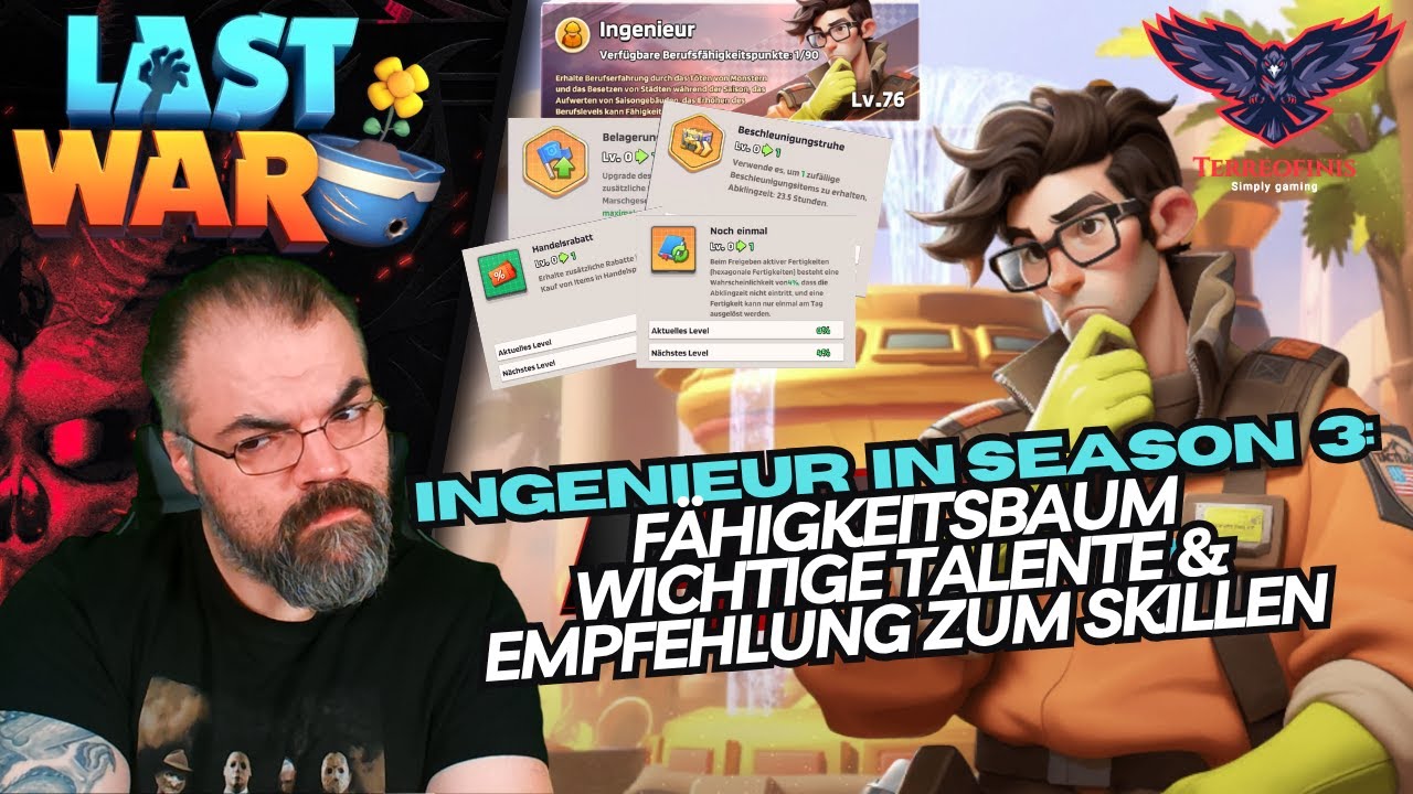 INGENIEUR in SEASON 3: Fähigkeitsbaum, wichtige Talente & MEINE EMPFEHLUNG | LAST WAR: SURVIVAL