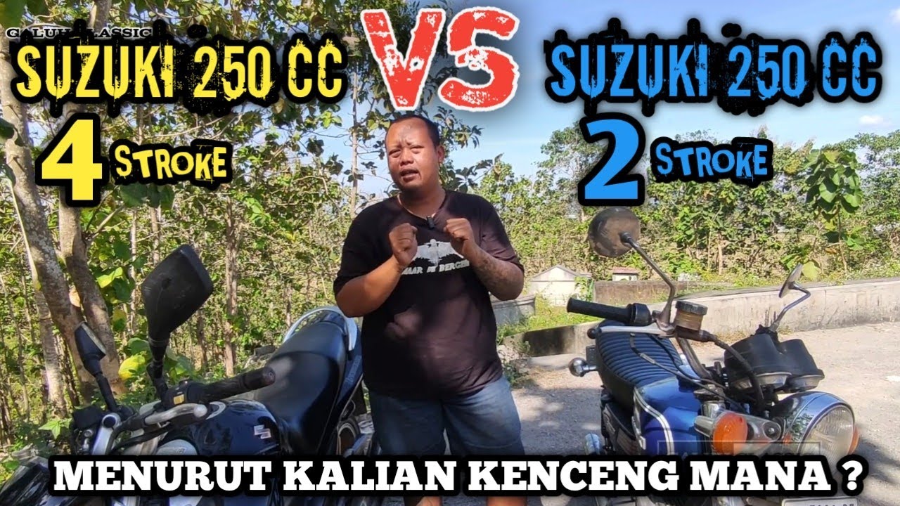 SUZUKI 250 CC 2 STROKE VS SUZUKI 250 CC 4 STROKE ‼️KITA TEST SPEED ADU AKSELERASI