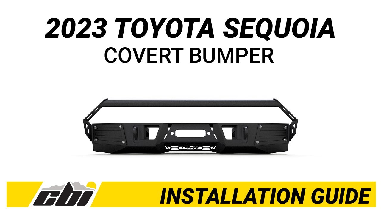 Установка скрытого бампера Toyota Sequoia 2023 года