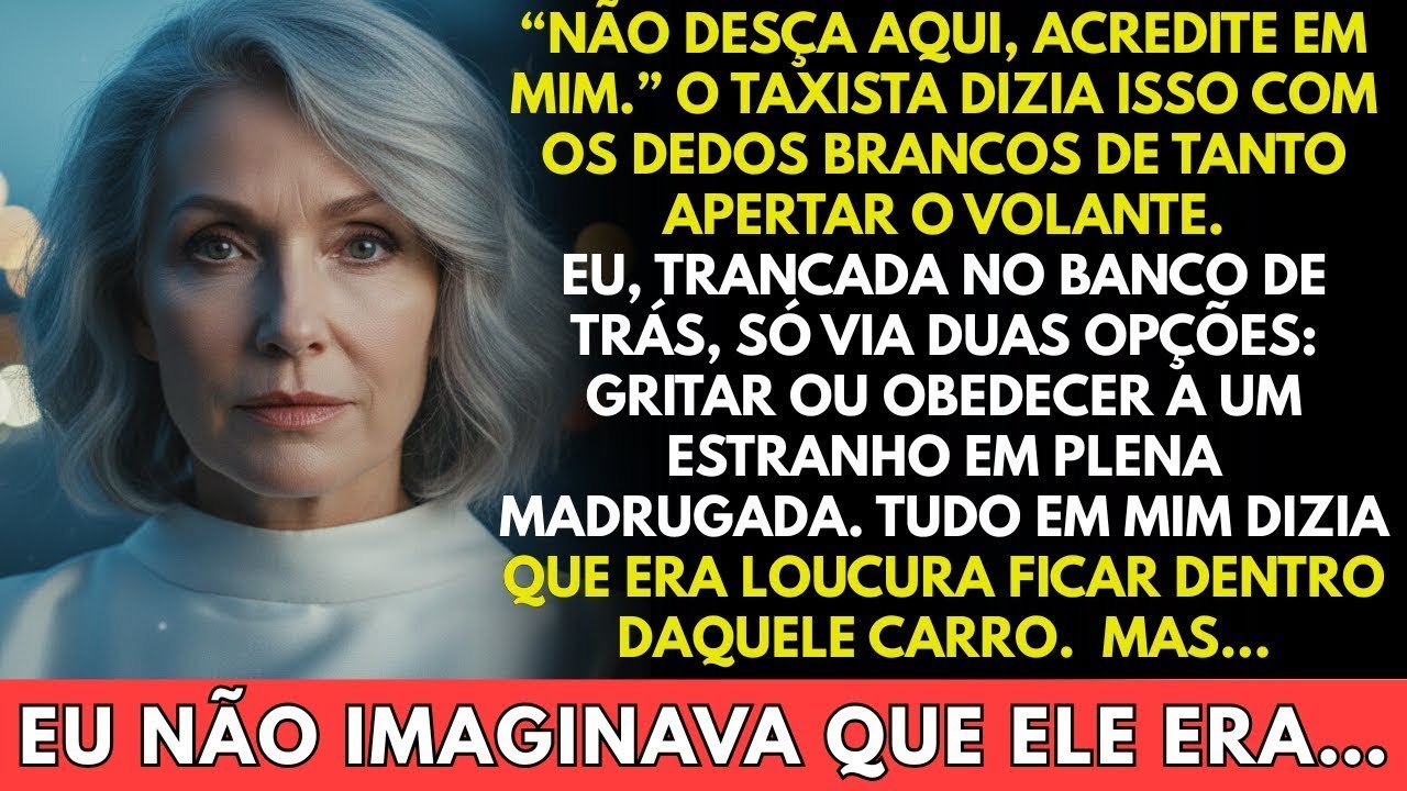 Não desça aqui, acredite em mim, disse o taxista em pânico- Eu não esperava que cinco minutos depois