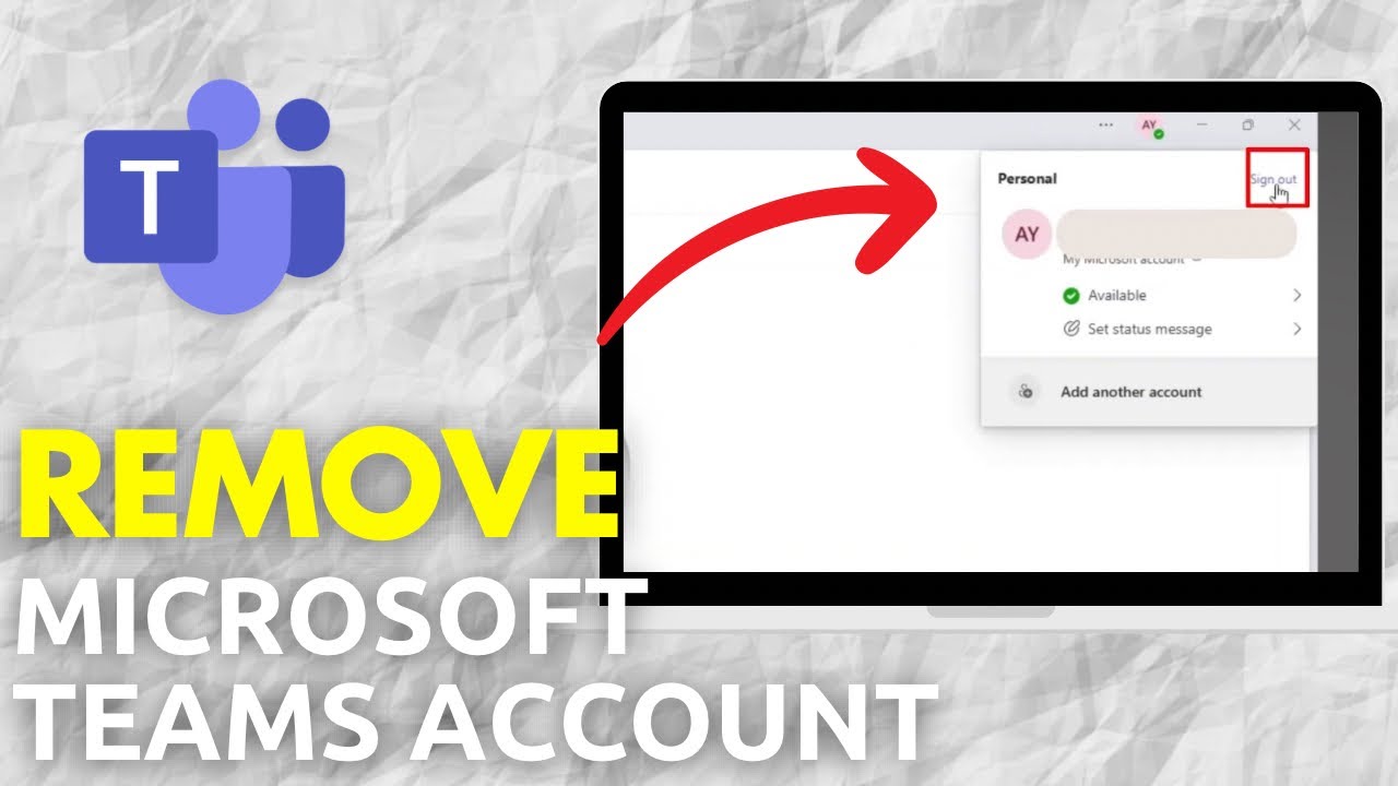 Как удалить учетную запись Microsoft Teams с ноутбука