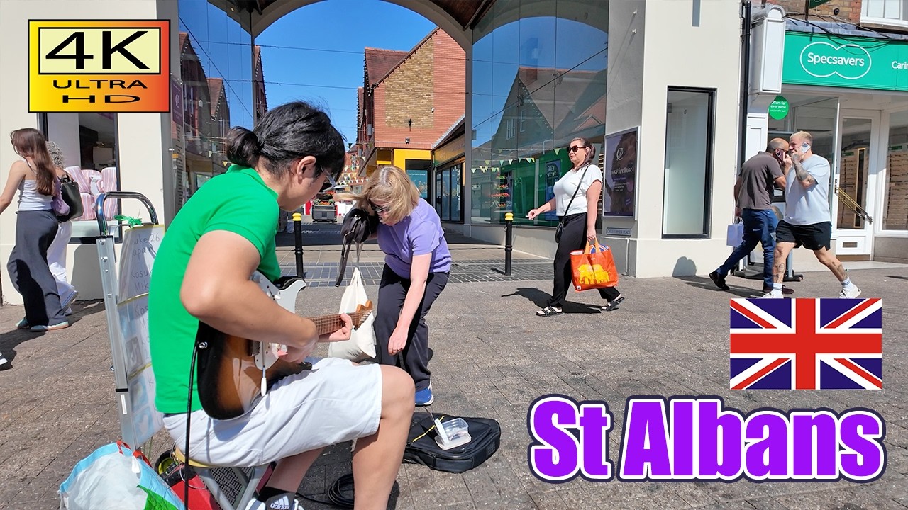 Busking in St Albans / 2025 / Jimi Hendrix / street musician / Japanese guitarist / 日本人ギタリスト /