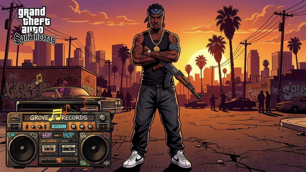 GTA SAN ANDREAS | West Coast Hip Hop Beats - Smooth Focus - Night Driving