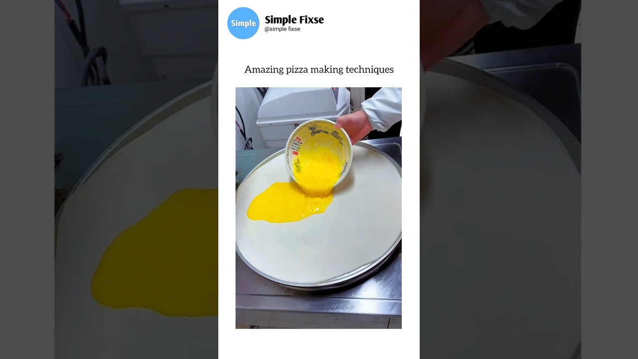 Amazing pizza making techniques