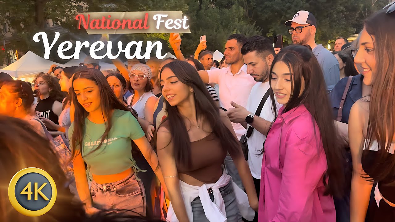 [4K] Yerevan Folk Celebration 2025 | Tradition, Music and Thousands in the Streets! 