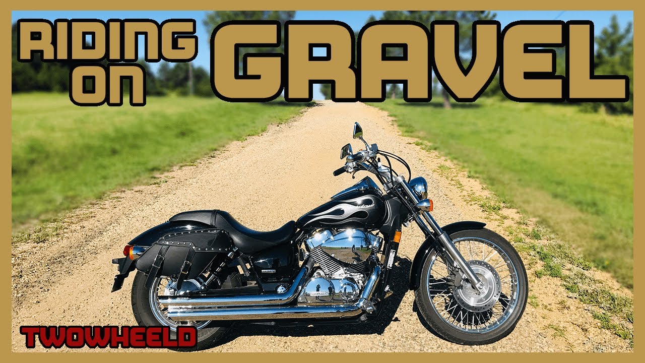 Honda Shadow Spirit 750 Riding on Gravel Road | How To Ride a Beginner Motorcycle on Gravel