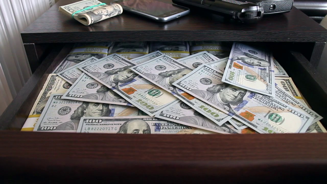 Counting 100 Dollar bills - stacks of money counting!