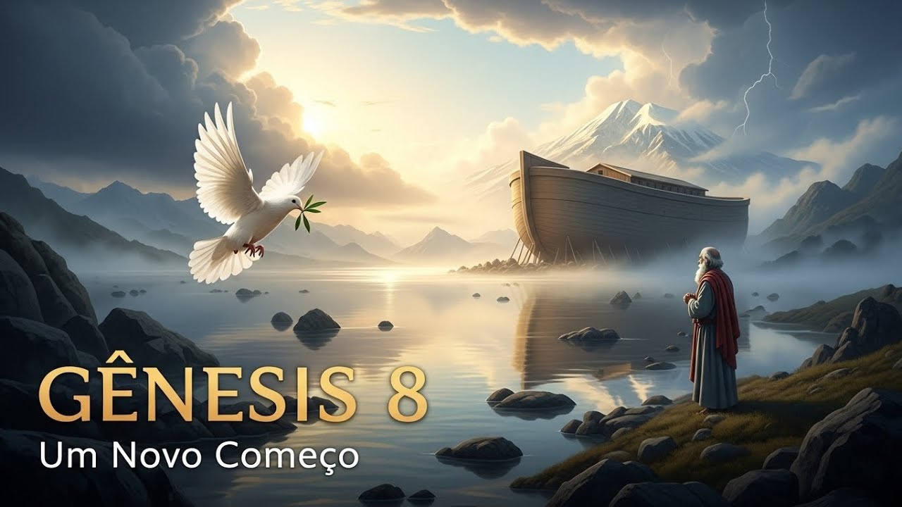 Gênesis 8 – As Águas Baixaram | Bíblia Narrada com Trilha Sonora