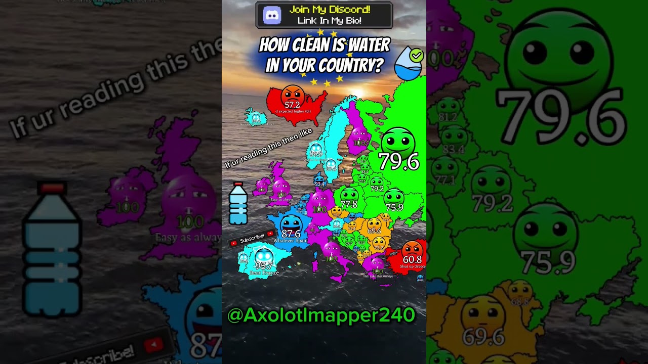 How clean is water in your country? #mapping