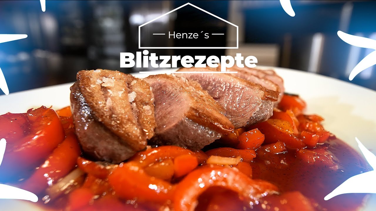 ⚡ HENZES BLITZREZEPTE EXPRESS | Knusprige Entenbrust mit Zitronen-Paprika
