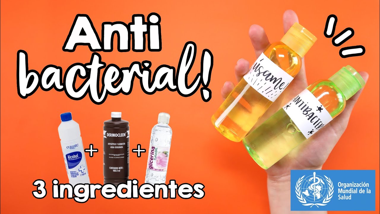 ¿Cómo hacer ANTIBACTERIAL? receta verificada por la OMS! ✄ Barbs Arenas Art!