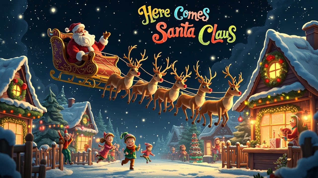 Here Comes Santa Claus&ndash; A Fun Kids&rsquo; Christmas Song!