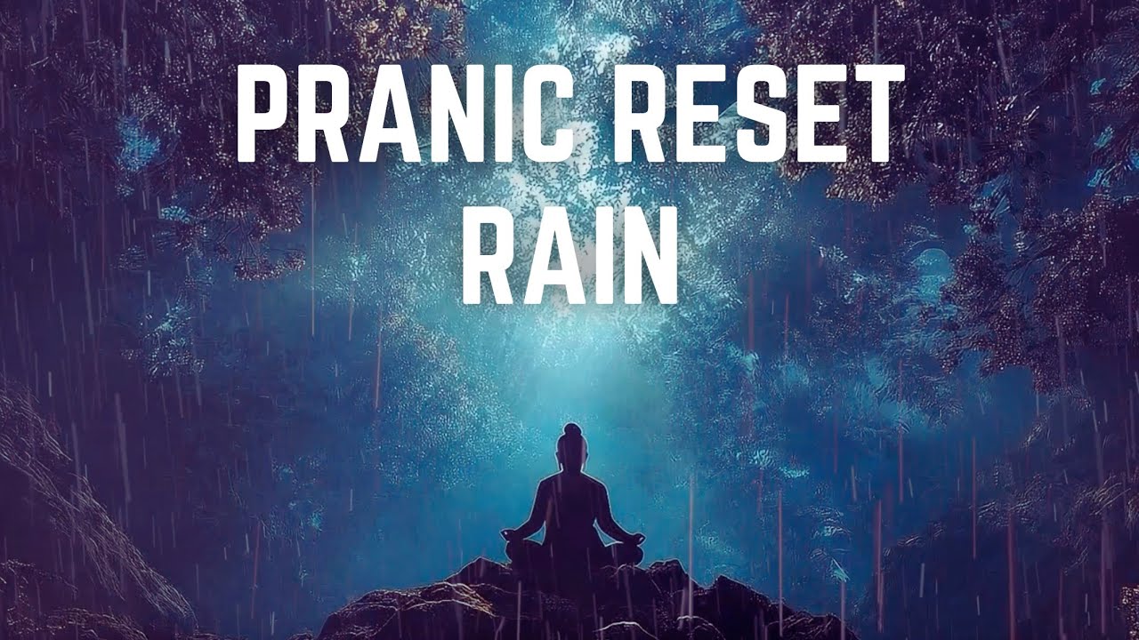 PRANIC RESET RAIN | 12 Hours | Black Screen | No Midway Ads | Calm Rumination/ Sleep/ Focus/ 432Hz