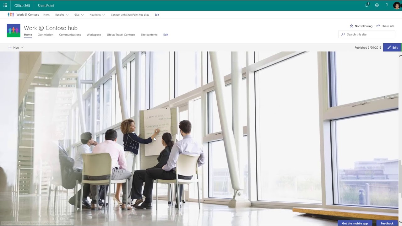 Introducing SharePoint hub sites in Office 365