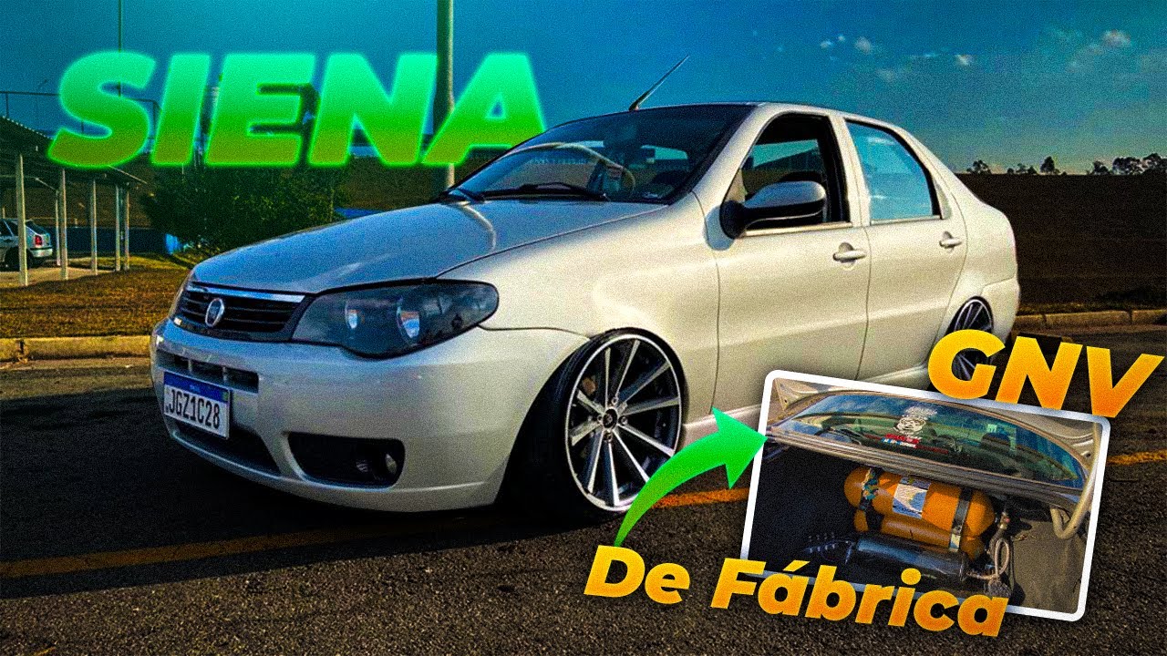 SIENA COM KIT A GÁS DE FÁBRICA COM SUSPENSÃO A AR