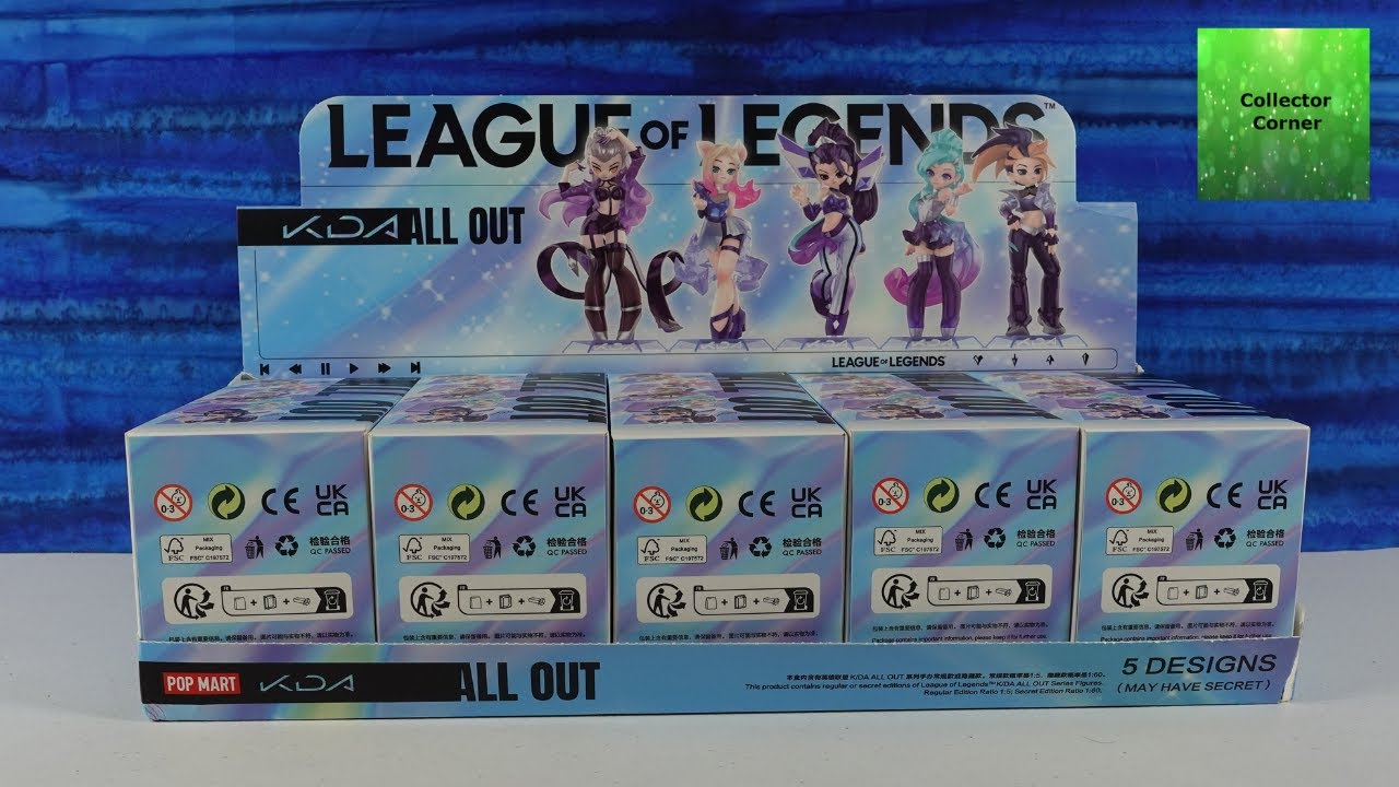 League Of Legends K/DA Pop Mart Blind Box Figure Unboxing