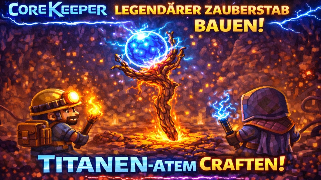 Core Keeper TUTORIAL ⛏ Titanen Atem - Titan Breath Legendärer Zauberstab / Void & Voltage Update