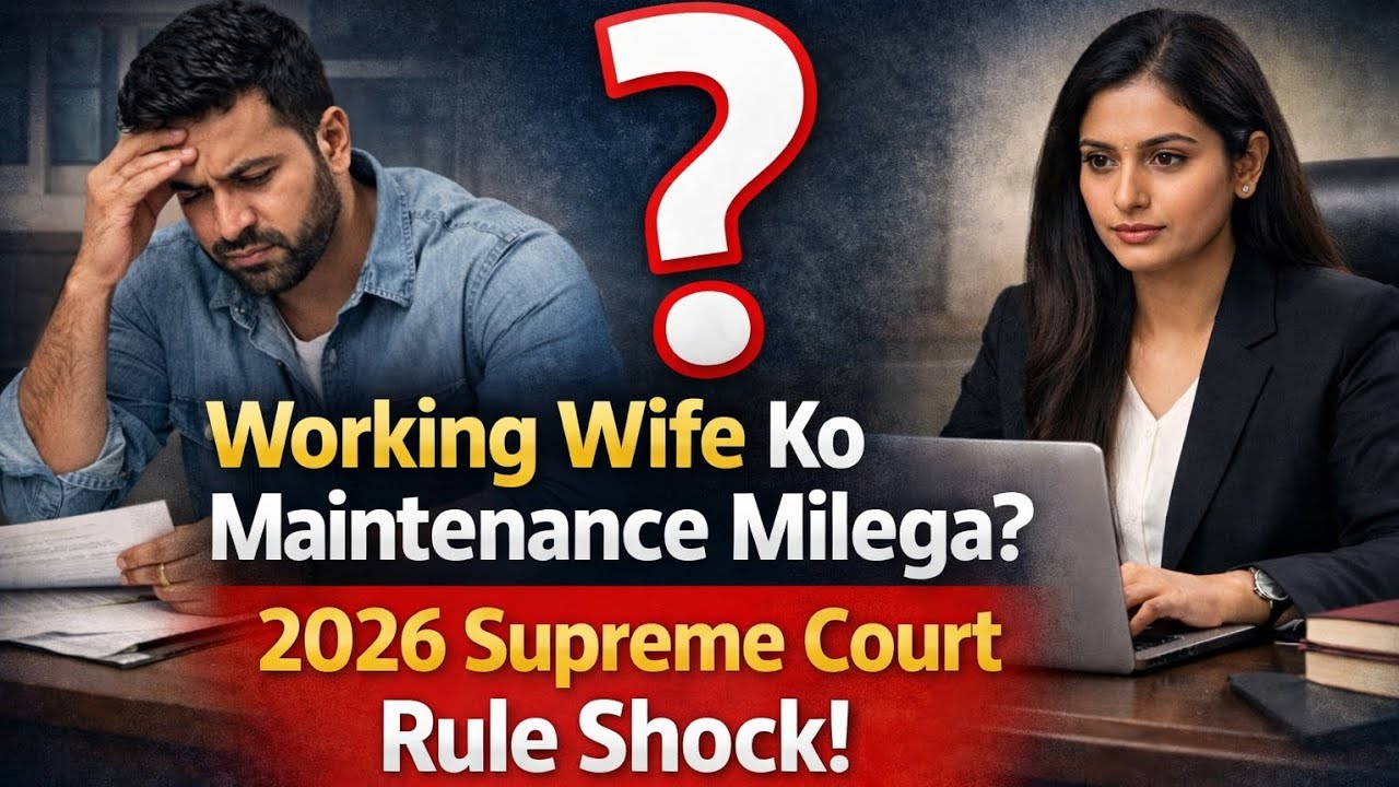 Working Wife Ko Maintenance Milega? 2026 Supreme Court Rule Shock!