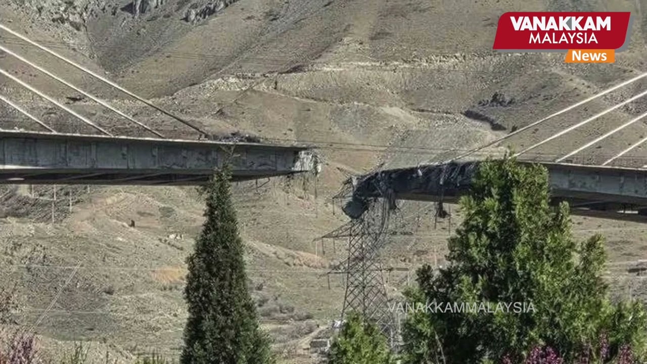 Iran&rsquo;s tallest bridge collapses after US-Israeli strikes