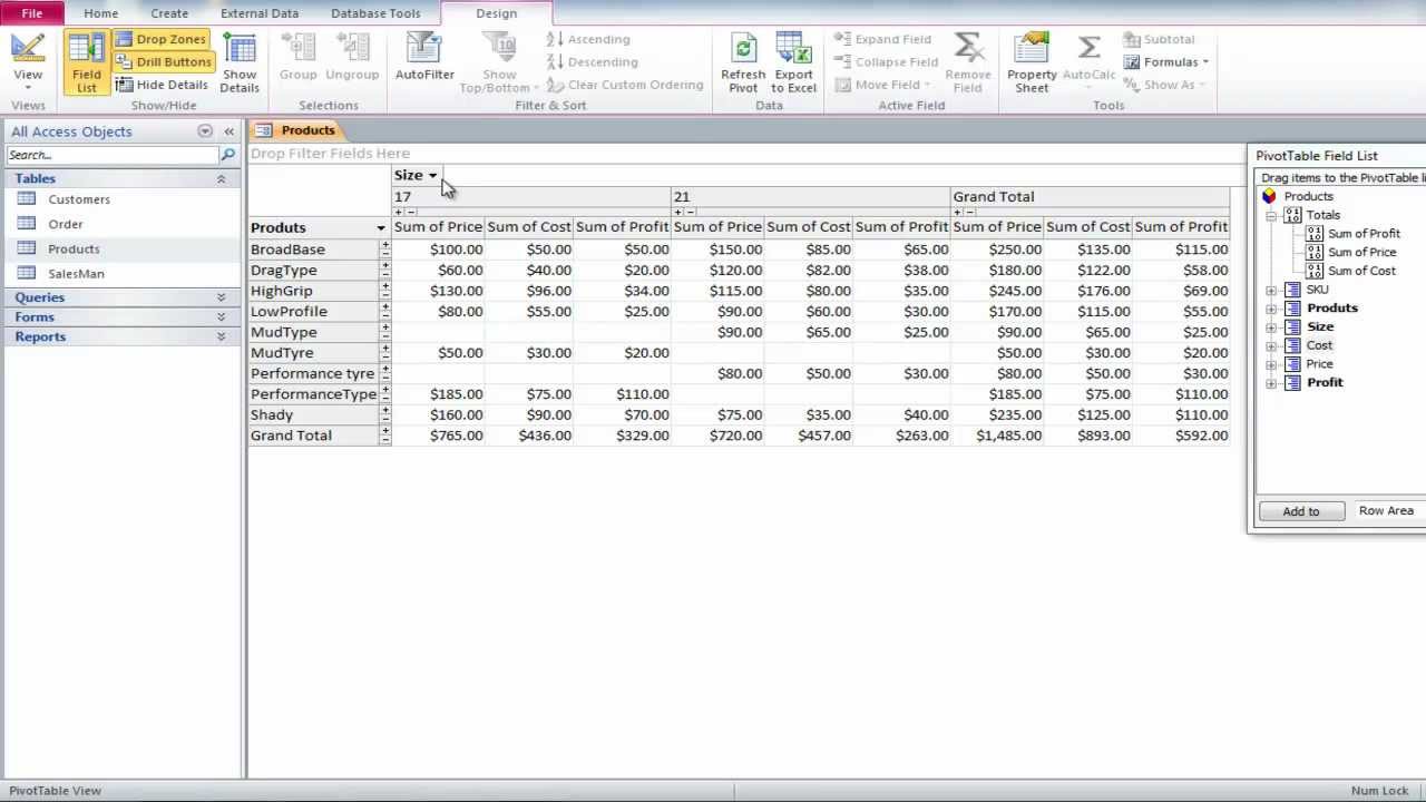 How to Create a Pivot Table in Microsoft Access