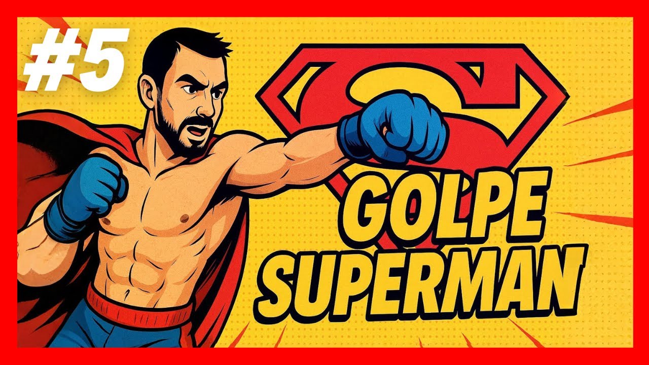💥ASÍ SE LANZA el SUPERMAN PUNCH 🦸🏻‍♂️🥊 - CURSO de KICKBOXING en español - nv AVANZADO #5