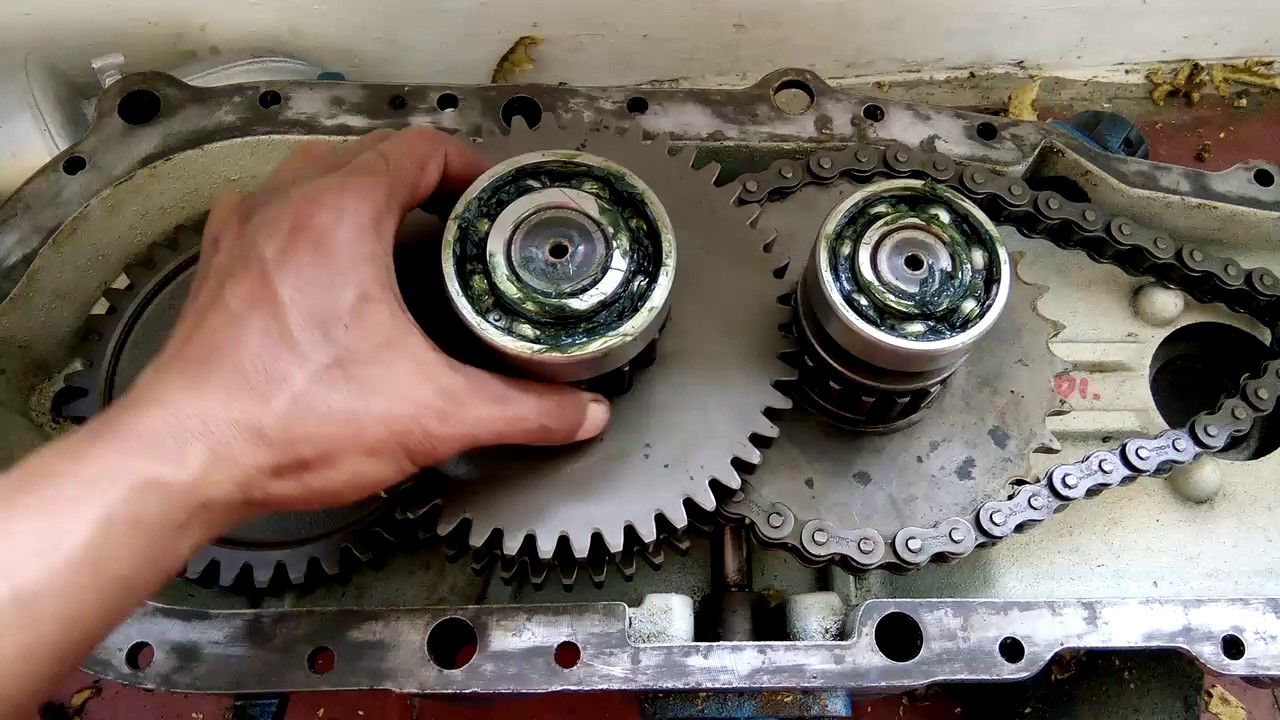 cara pemasangan sproket,stering gear & chain pada gearbox traktor quick G1000 Boxer