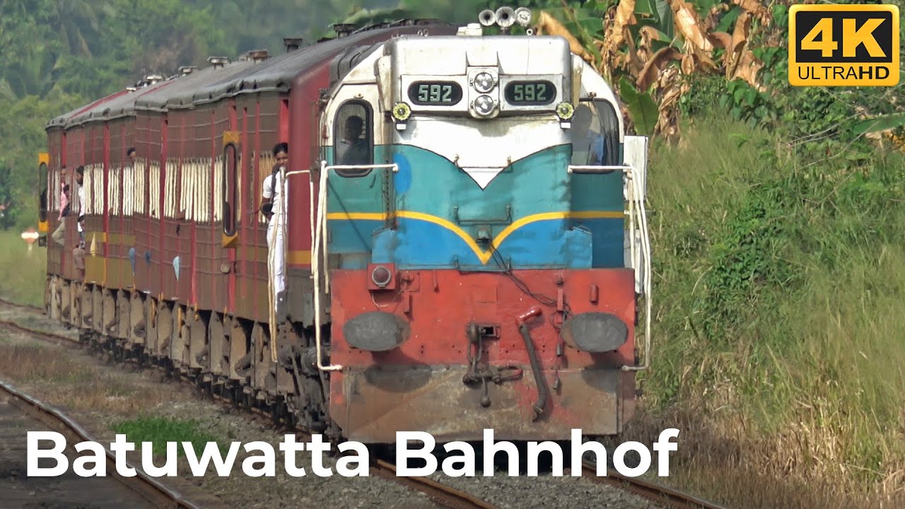 Batuwatta Bahnhof - 21.01.2025: Faszinierende Schnellzüge & Bürozüge im Sri Lanka