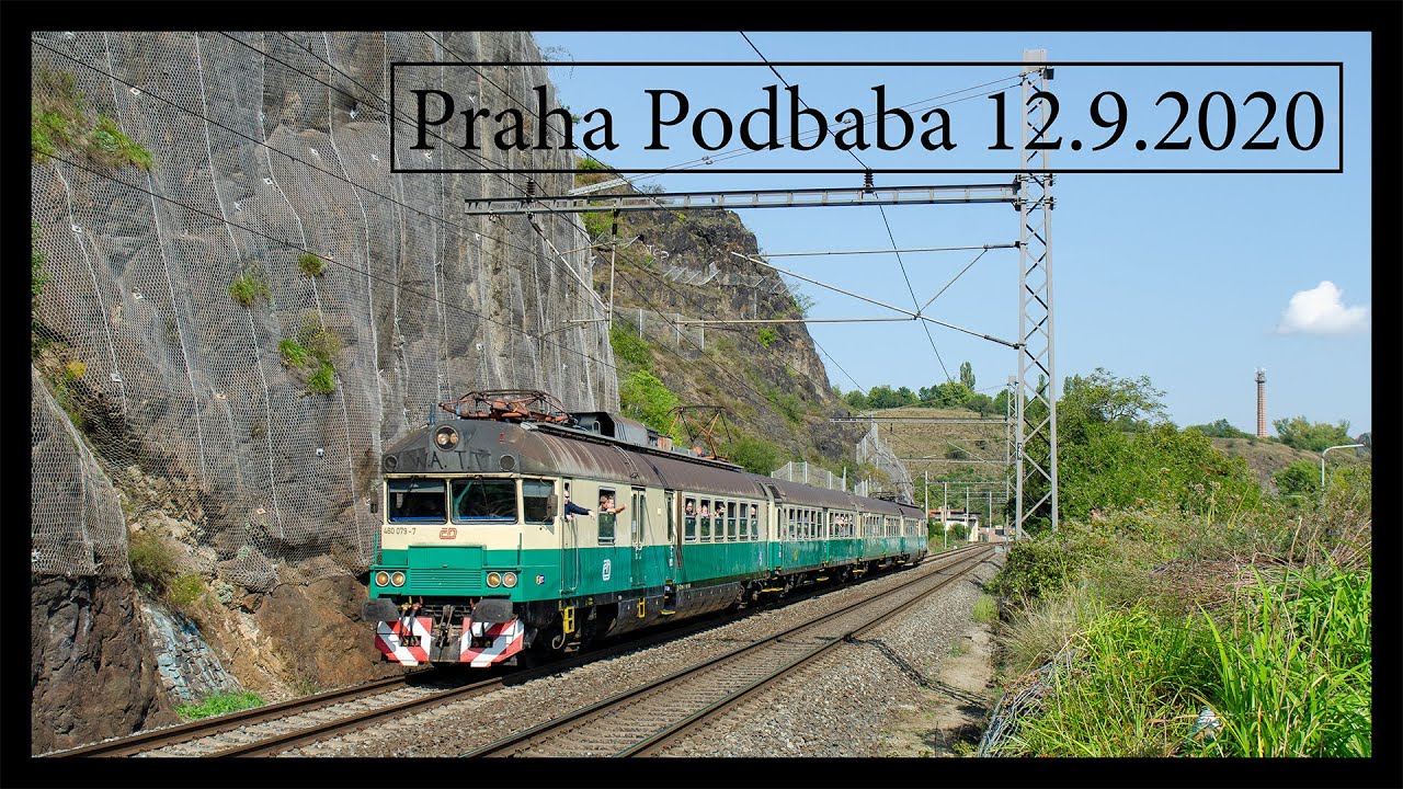 Vlaky Praha Podbaba 2 12.9.2020