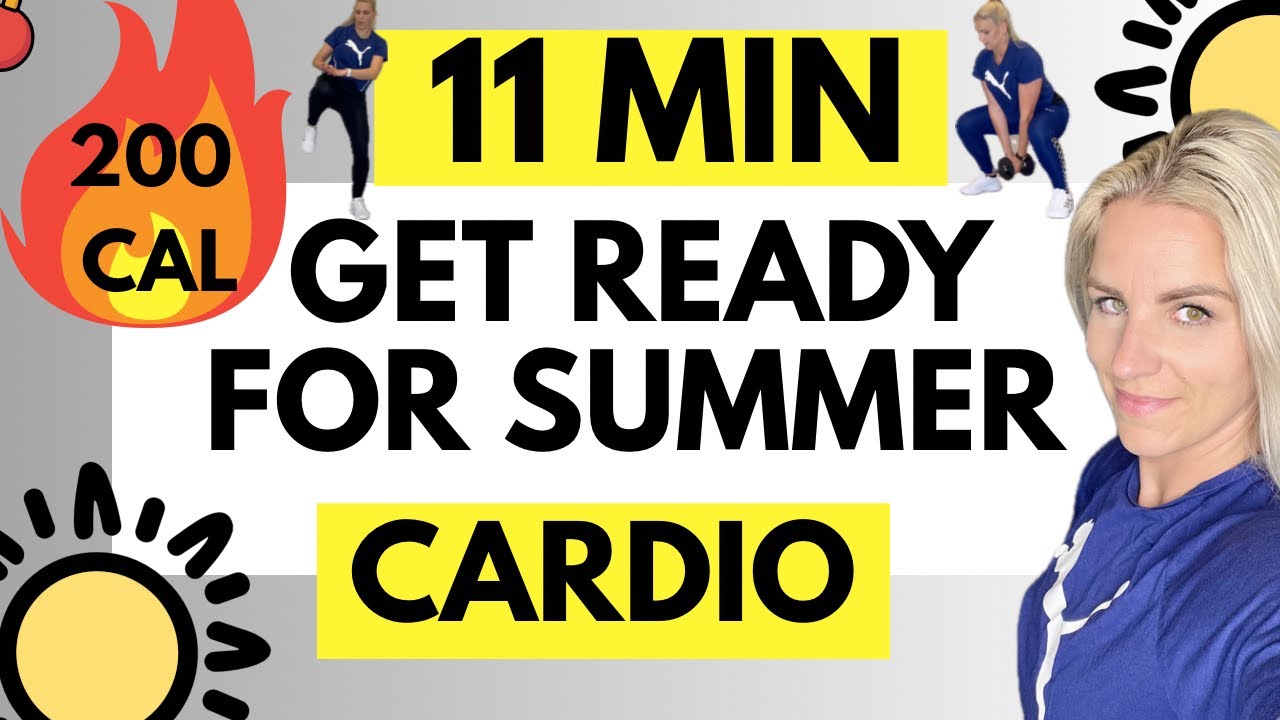 BURN 220 CALORES  🔥 11 MINUTES FULL BODY CARDIO DUMBBELL WORKOUT 🔥 LOOSE BELLY FAT 