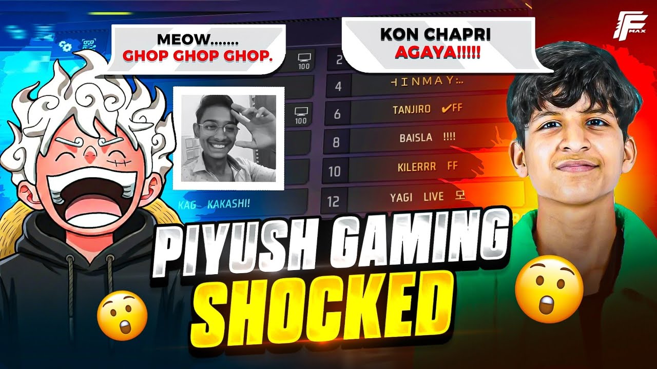 Did I Really Make 😝 @piyushjocgaming  Laugh😂 By Winning Giveaway Custom Room 💀 - Garena Free Fire 🔥