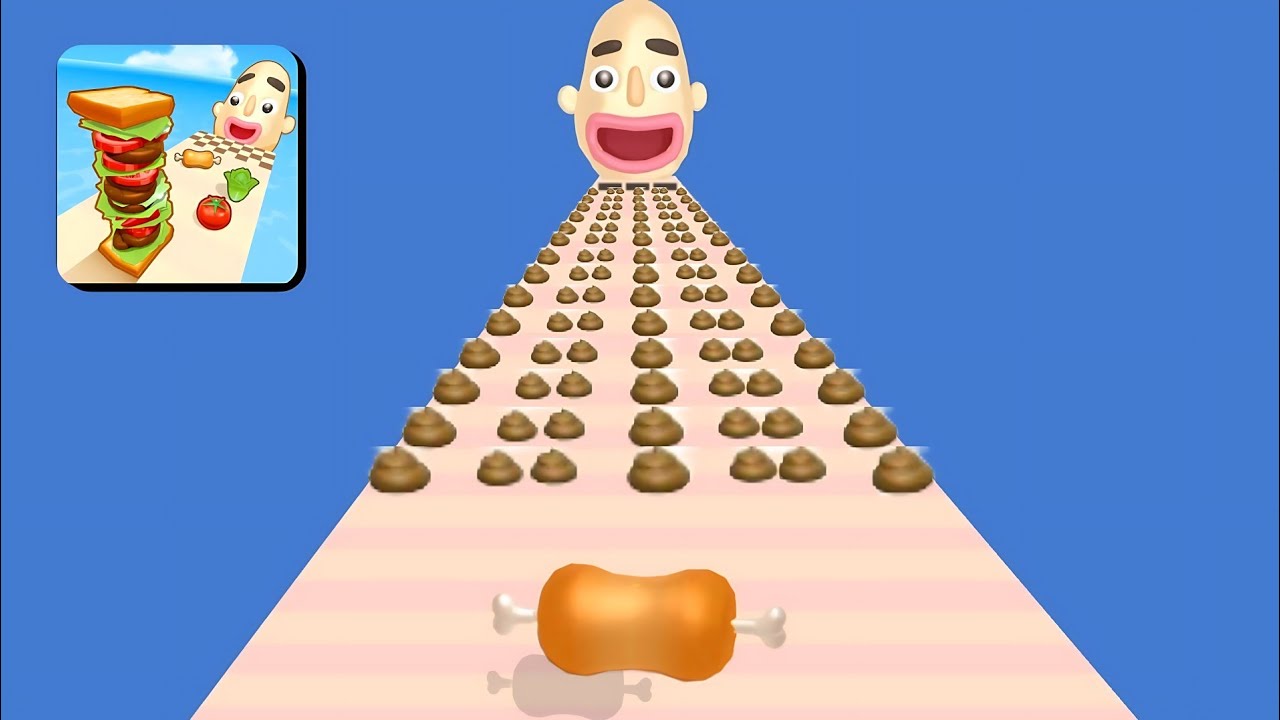 Sandwich Runner Game 🍔 Ultimate Food Run Challenge | Satisfying Gameplay VS Run Now Satisfying Game