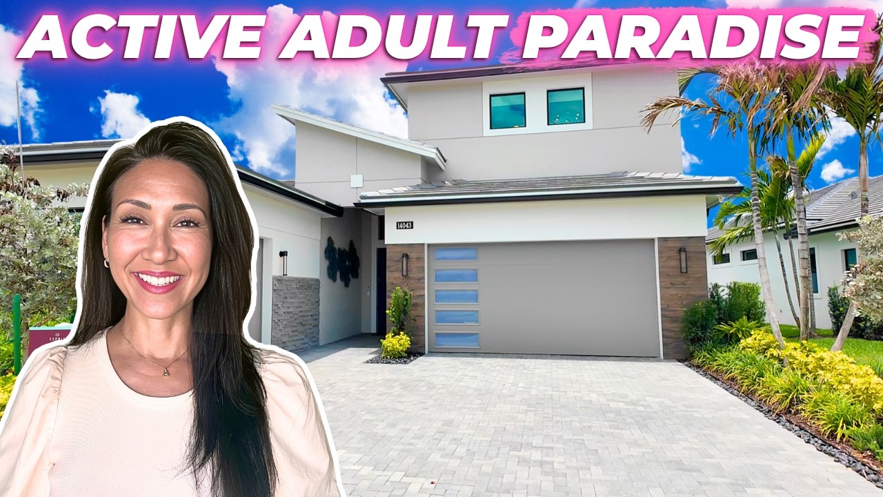 Touring This Luxury 55+ Home in Palm Beach Gardens Florida With Resort-Style Living!