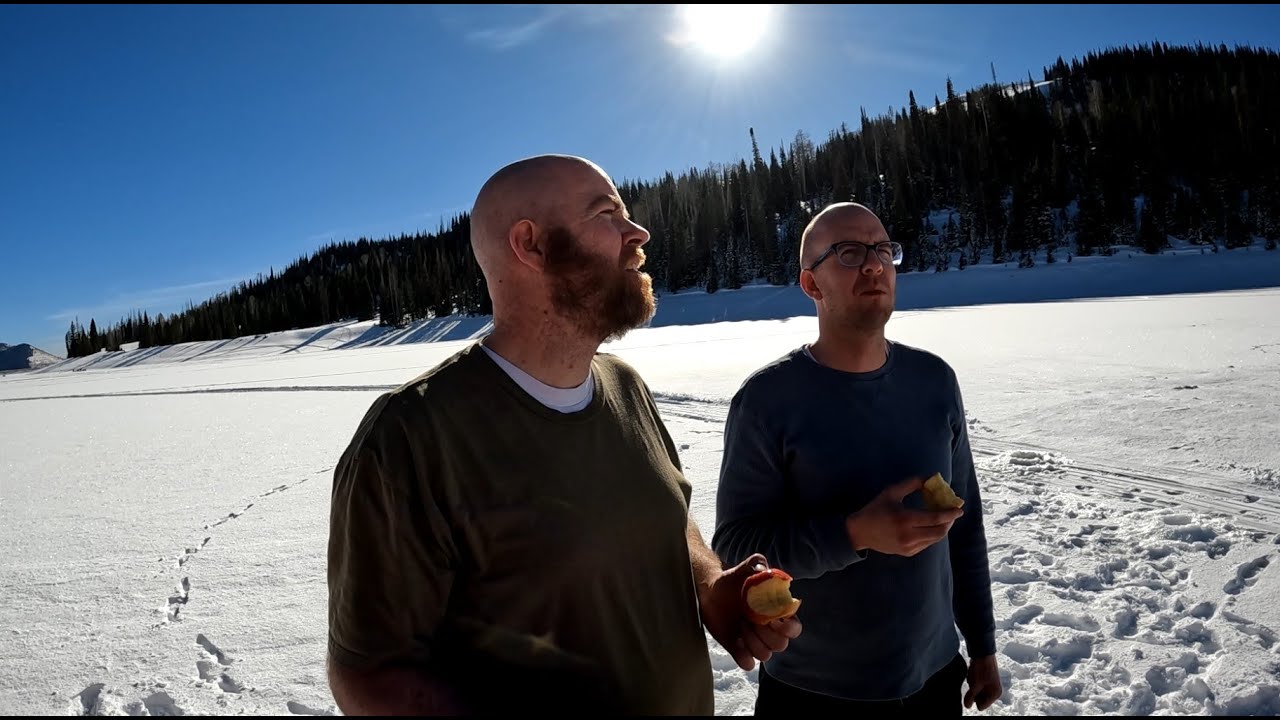 Ice fishing with my brother, night sledding, and blended chicken.