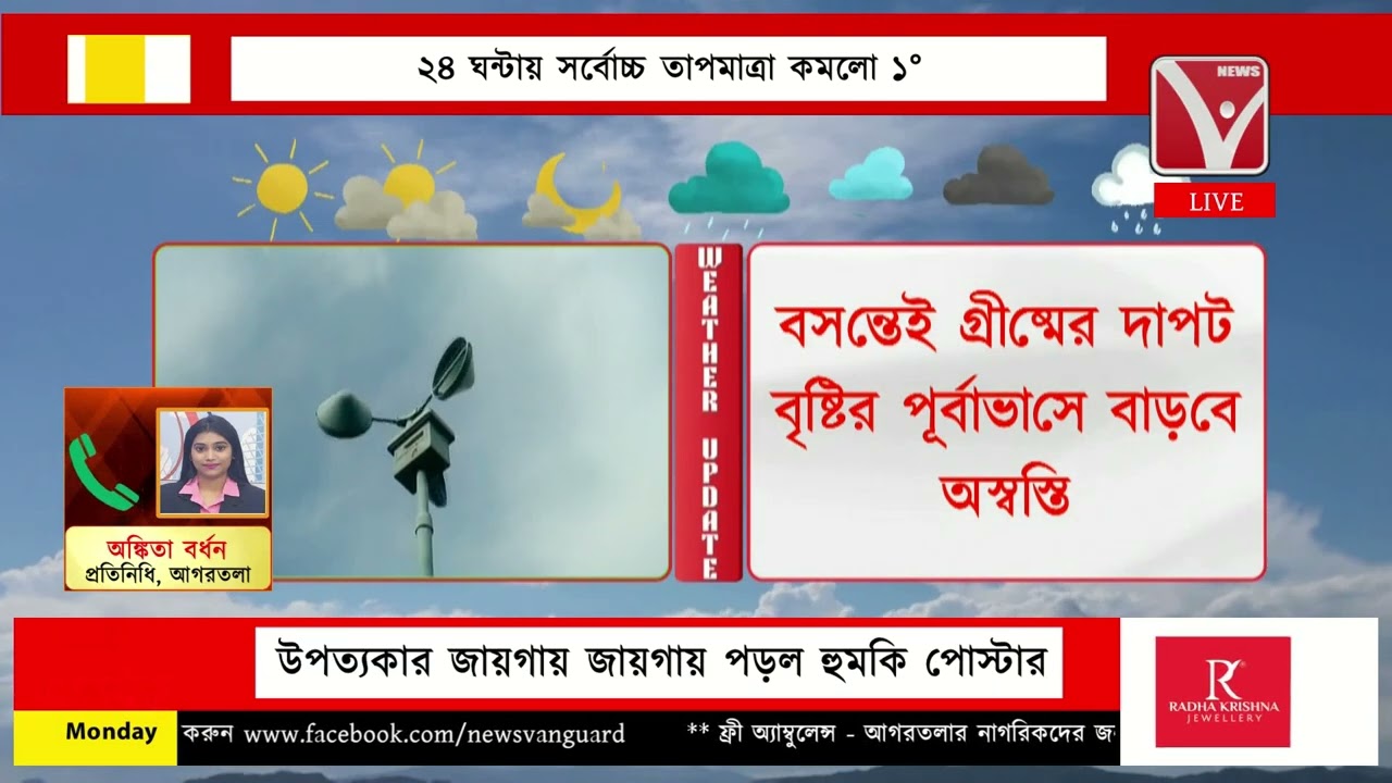 বসন্তেই গ্রীষ্মের দাপট, বৃষ্টির পূর্বাভাসে বাড়বে অ*স্বস্তি, সমুদ্রে সৃষ্ট নিম্নচাপ
