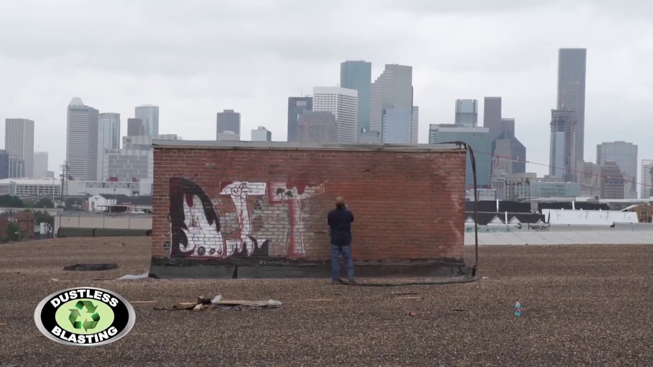 GRAFFITI REMOVAL and BUILDING RESTORATION with the Dustless Blaster!