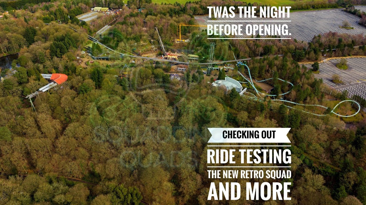 Drone Captures Spectacular Final Days of Winter Maintenance & Testing at Alton Towers!