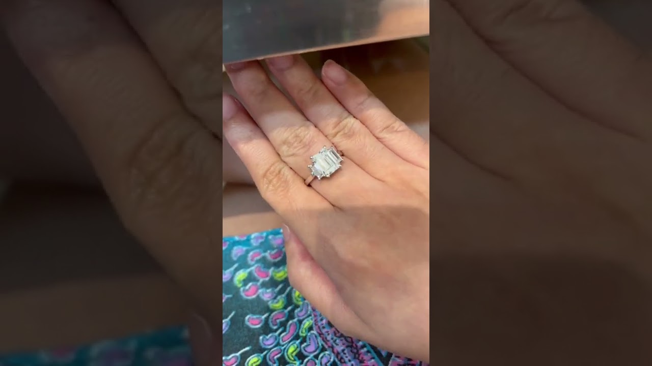 Shine bright like a diamond, baguette cut diamond ring!