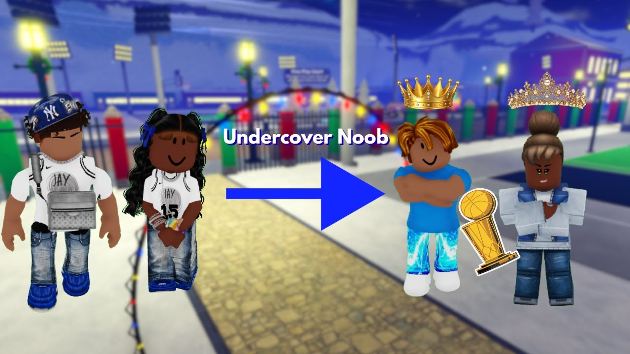 I Dressed Up As A Undercover Noob And Took Over The 2's Court In Basketball Legends